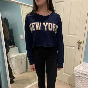 New York cropped sweatshirt